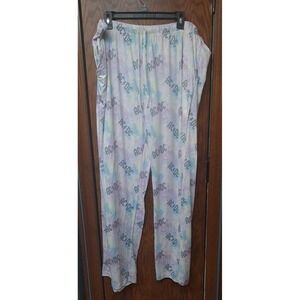 AC/DC Tie Dye Pajama Pants Lounge Bottoms Sleepwear Cotton Pockets Adult XXXL‎